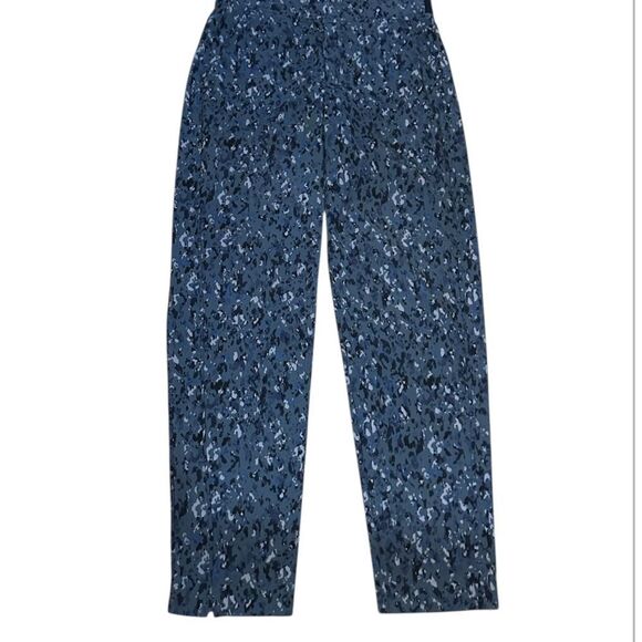 Athleta Brooklyn Ankle Pants in Captivate Chrome Blue Print Size 2 style 837436 - Picture 3 of 13